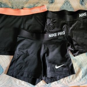 NIKE Pro Dri-Fit Women's Shorts (3 PACK)